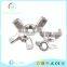 Odm reasonable price long shank eye bolt with wing nut