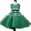 2016 Spring Design Baby Girl Dress In Green Color Princess Girl Baby Girl Dress In Green Color