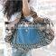 Vintage Women Canvas Leather Satchel Messenger Shoulder Handbag Shopper Bag Tote