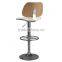 Hot Sale Acrofine Design Swivel High Bar Stools Wood Bar Stool with Back HY3024H