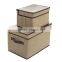 Coffee Oxford Large Clothes Book Container Organizer Box ,Polyster Folding Storage Box Cube with Lid