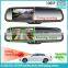 Gps tracker anti glare rear view mirror parking sensors system dual 1080p full hd recorder