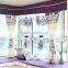 embroidered tulip cafe living room curtain natural material grommet curtain
