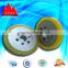 supper elastic Rubber Caster, trolley caster wheel, swivel with double lock and brake