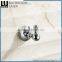 Sleek Multi-Purpose Zinc Alloy Chrome Finishing Bathroom Sanitary Items Wall Mounted Double Robe Hook