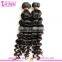 Double Drawn 100% Virgin Real Brazilian Hair Weft Cheap Deep Wave Human Hair Weft