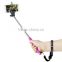 Creative cell phone rotation monopod mini colorful selfie stick for IOS android
