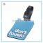 Creative design silicone luggage tag, custom wholesale rubber luggage tag
