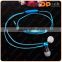 factory price falshing LED light metal earbuds 3.5mm wired LED earphone for smartphone