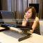 Ergonomic adjustable height computer desk folding table