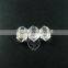 23*13mm 925 sterling solid silver transparent natural druzy crystal quartz pendant charm DIY jewelry findings supplies 1800143
