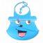many color available 100% silicone baby bib for feeding