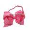 Baby Elastic Headbands 5'' Boutique Grosgrain Ribbon Bows On 1.5cm Baby Girl Headbands DIY Hairband