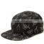 High Quality Wholesale Flat Brim Custom Printing 5 Panel Hats