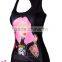 Free Size Mermaid Girl Printed Summer Tank Top women BX136 stringer tank top wholesale