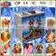 2015 Flat Pan Frozen Yogurt Real Fruits Stir Ice Cream Rolls Machine