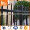 Black powder coated high security backyard metal galvanized steel picket fence