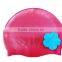 Custom waterproof silicone swimming cap for all ages/ swim cap