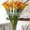 High Quality callas Flower Artificial silk flower3 colors callas flowers Real Touch fragrance PU Factory wholesale