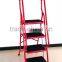 Red 4 Step Ladder Folding Ladder Hosehold step ladder
