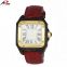 Luxury men watch square watches case stainless steel wooden watch with butterfly buckle