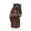 2015 Synthetic wood resin statue with owl shape