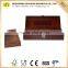 custom distressed wooden box with handle and tray