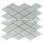 MM-CV227 Popular indoor decor natural stone carrara rhombus marble mosaics