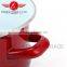 New Design With Custom Logo Persimmon Type Enamel Casserole Set Turkey Pot With Glass Lid