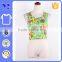 Sexy hook back sunshine floral print woman gym vest