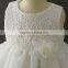 New White Girls Lovely Wear Cheap Wholesale Children Frocks Design Girls Flower Party Dresses Fluffy Baby First Communion Dress