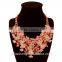 Western style luxury fashion necklace candy color flower jewellery
