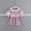 S33520W Sweet girls New Lace Flower Fancy Summer Pink Blouse