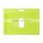Custom Yellow-green Horizontal Polyvinylchlorid School Student ID Card Holder