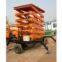 Four wheel hydraulic scissor lift platform