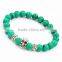 Traditional Culture Skull Head Bead Bracelet Agate Ball Bead Bracelet Jewelry