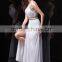 A-line One Shoulder Watteau Train Party dress Floor-length prom gown P030