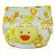 cute dog footprints printed design waterproof baby cloth nappy diaper