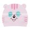 high quality cute cartoon cat knitted pure cotton baby beanie hat