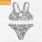 OEM Custom Print Cross Straps Swimsuit Bikinis Woman Swimwear