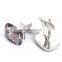 Purple Enamel Cuff Links Men's Designer Cufflinks