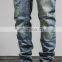 Wholesale Slim Fit Trousers Skinny Pants Men's Washed Denim Jeans 2017