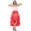 Belle Poque Women's Costume Cotton Red Retro Vintage Gothic Skirt High Low Skirt BP000222-2