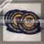 custom high density shaped school uniform woven patches china supplier