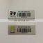 Strong adhesive metal asset tag with barcode