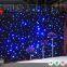 Blue and white mix led star curtain cloth wedding backdrop