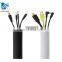 Black white Reversible Neoprene cable management organizer sleeve