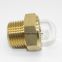 brass domed oil level glass sights for radiators NPT pipe thread 1/2