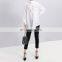 Elegant O Neck Long Sleeve Irregular Hem Ruffle Scarf Shirts For Women