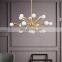 Hotel project Antique gold glass chandelier home decorative led metal ceiling chandelier light
